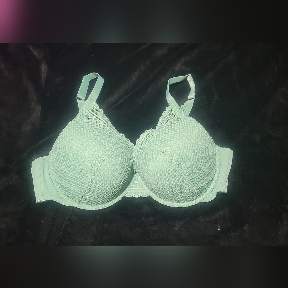 Auden Light Green Lace Bra